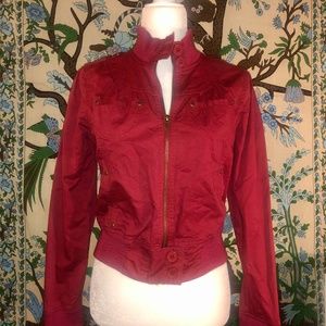 Maroon Red Bomber